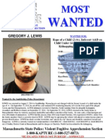 Gregory Lewis Most Wanted 