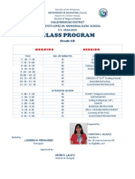 Class Program Grade 1