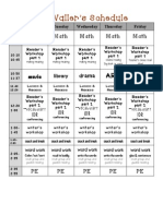 New 2014-15 Schedule