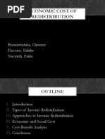 Economic Cost of Redistribution