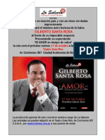 Gilberto Santa Rosa 2014 Gacetilla Bio BA