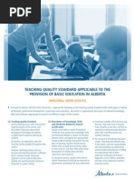 Alberta Teaching Quality Standard 2023 | PDF | Learning | Teachers