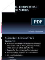 Financial Econometrics Introduction