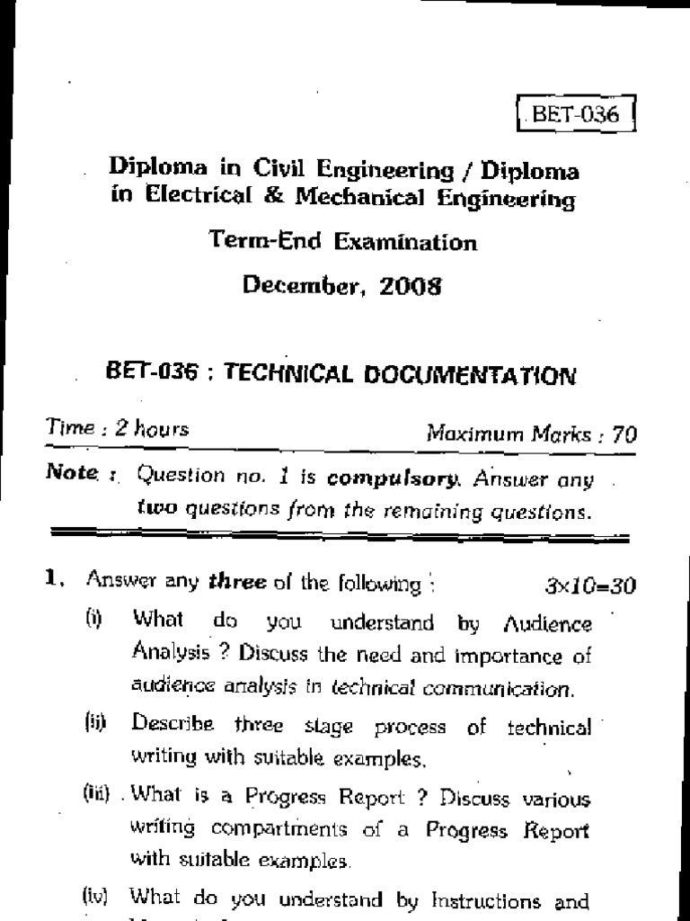 Technical Documentation Exam Guide | PDF | Science & Mathematics