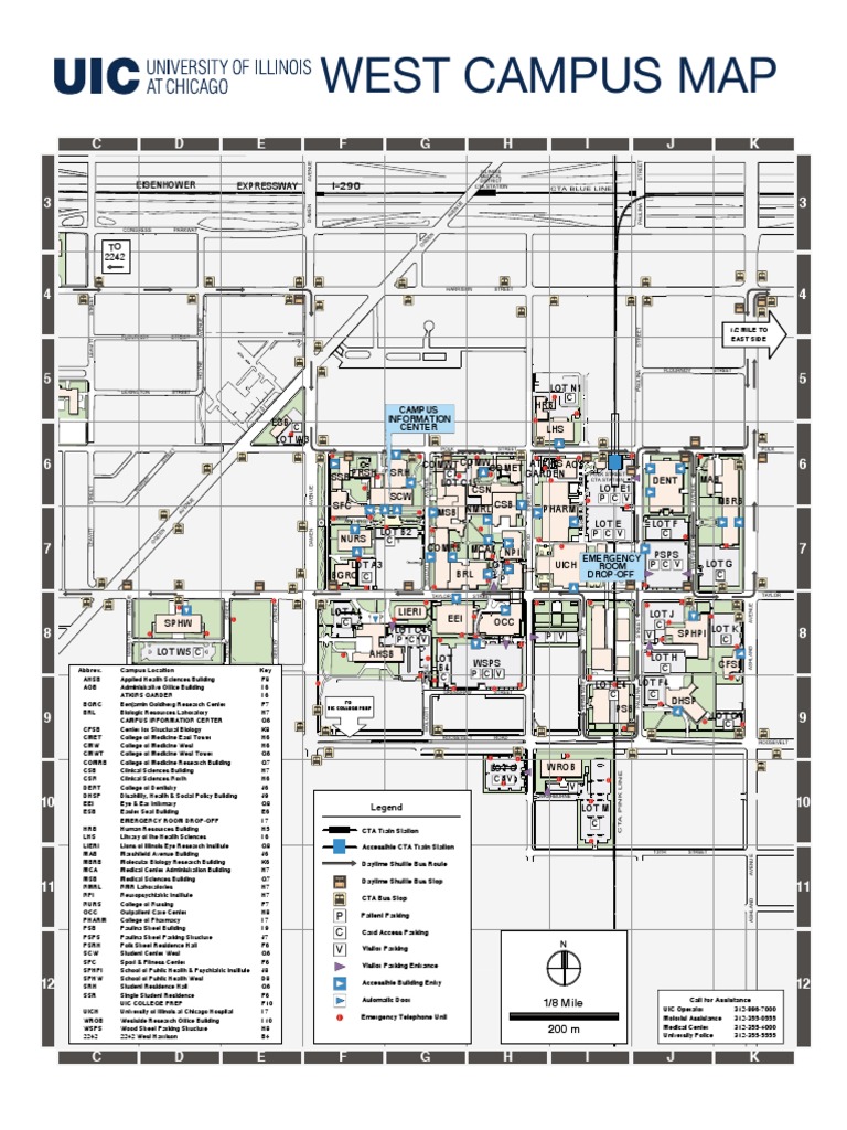 UIC West Campus Map Overview | PDF | Medicine | Health Sciences