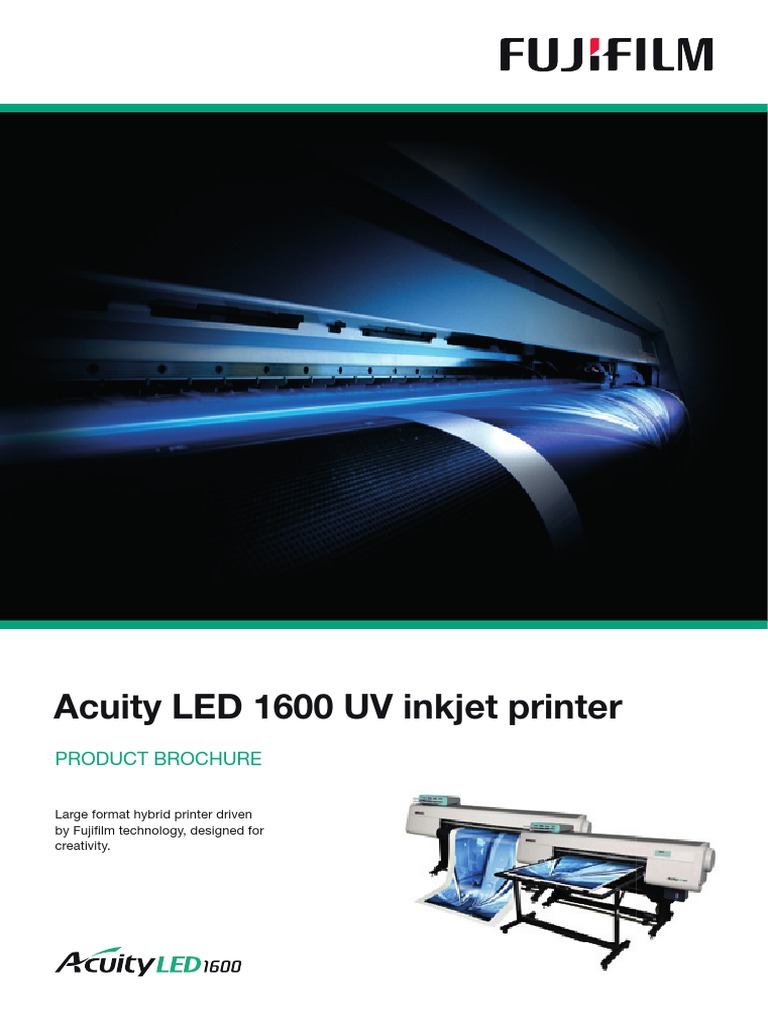 Acuity Led 1600 Product Brochure | PDF | Ink | Printer (Computing)