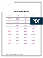 Compound Words List and Examples