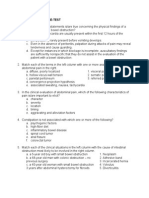 Abdominal Exam Pre-Test