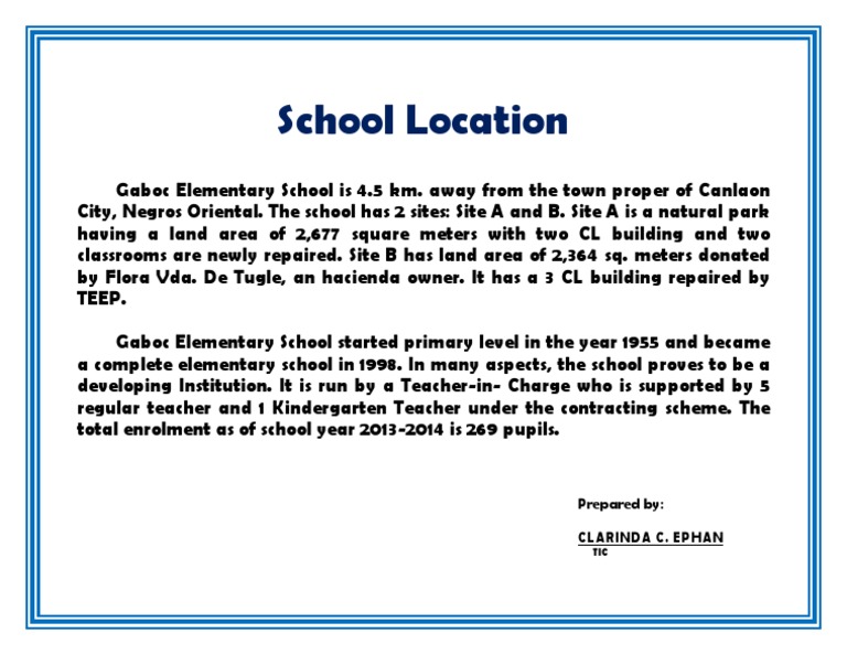 School Location | PDF