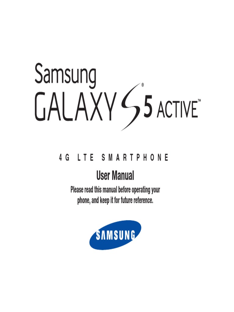 Samsung Galaxy S5 Active SM-G870 SM-G870A User Manual English PDF | Battery  Charger | Secure Digital