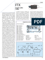 Transmisor Microespia Audio en 433,92Mhz