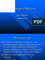 Co-Operative Education: Myrna Rudder Allen Rioux