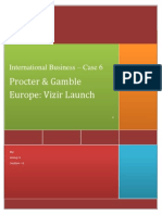 Procter & Gamble Europe: Vizir Launch: International Business - Case 6