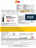 TATA DOCOMO bill details for Photon Plus 5GB@600 plan