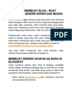 Cara Membuat Blog