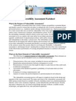 Vulnerability Assessment Factsheet: What Is The Purpose of Vulnerability Assessments?