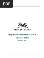 Tally - Developer9 Release Notes