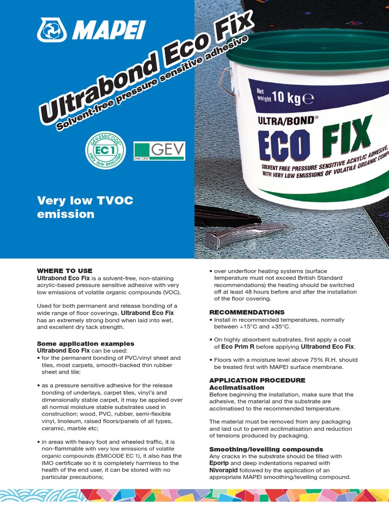 219 Ultrabond Eco Fix Uk | PDF | Flooring | Adhesive