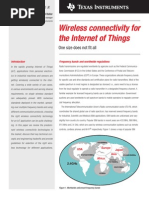 Wireless Connectivity For The Internet of Things: One Size Does Not Fi T All