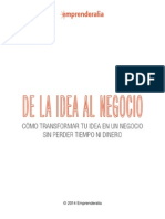 De La Idea Al Negocio PDF