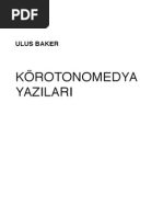 Ulus Baker - Körotonomedya Yazıları PDF | PDF