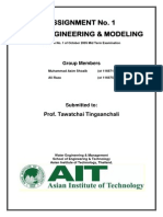 Assignment No. 1 River Engineering & Modeling: Prof. Tawatchai Tingsanchali