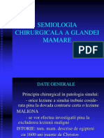 Semiologia Chirurgicala a Glandei Mamare