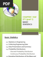 Chapter 1 Eqt 271 (Part 1) : Basic Statistics