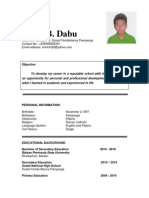 Julius B. Dabu: Personal Information