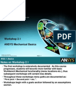 Workshop 2.1 ANSYS Mechanical Basics