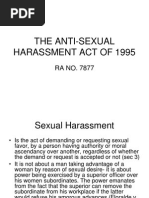 The Anti-Sexual Harassment Act of 1995