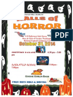 6D Halloween Flier