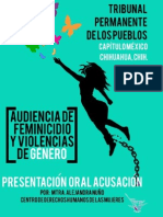 Presentación Oral Acusación de Audiencia Feminicidio y Violencias de Género TPP