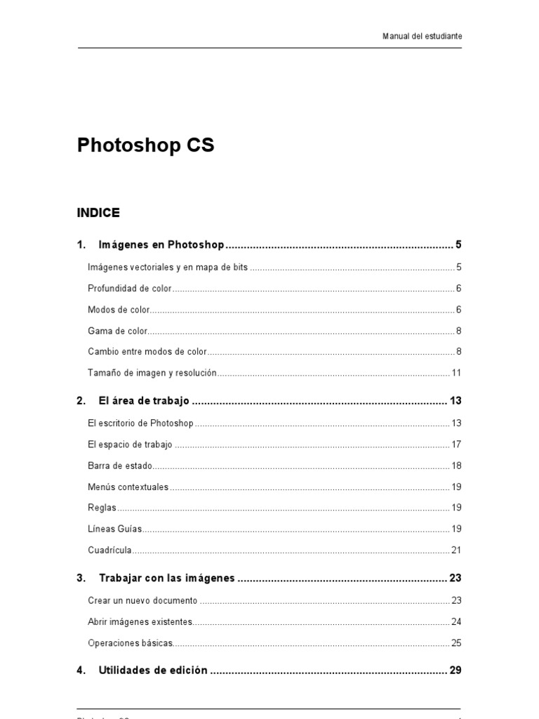 Manual PhotoShop CS | PDF | Cian | Color