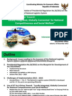 The Challenge of Implementation of Presidential Regulation No.26/2012 On The Blueprint of Development of National Logistics System