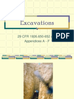 Excavations: 29 CFR 1926.650-652 and Appendices A - F