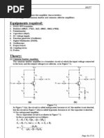 Download Common Emitter and Common Collector Amplifiers by abdullah samdi SN2418207 doc pdf