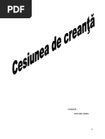 Cesiunea de Creanta