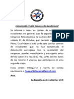 Comunicado FEUCN Congreso Ref