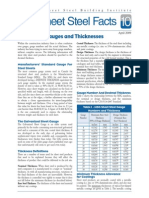 Sheet Steel Gauges - What They Mean 2009 PDF