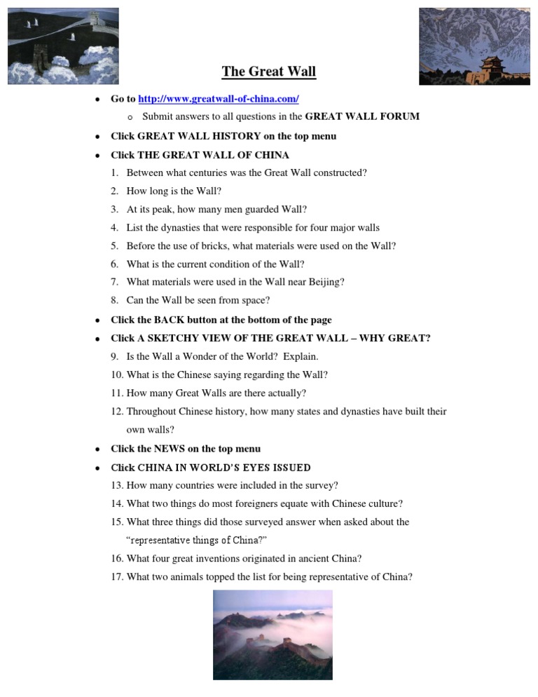 Great Wall of China: History & Facts | PDF