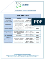 tms  - departmental contacts