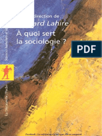 A Quoi Sert La Sociologie - Lahire Bernard PDF