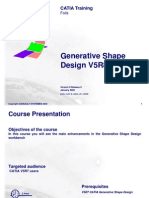 Generative Shape Design V5R8 Update