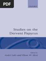 STUDIES ON THE Derveni Papyrus PDF