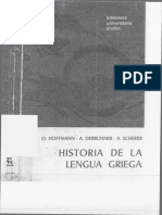 Hoffmann & Scherer - Historia de La Lengua Griega PDF