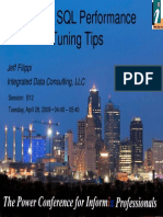 2009 IIUG - Informix SQL Performance Tuning Tips PDF