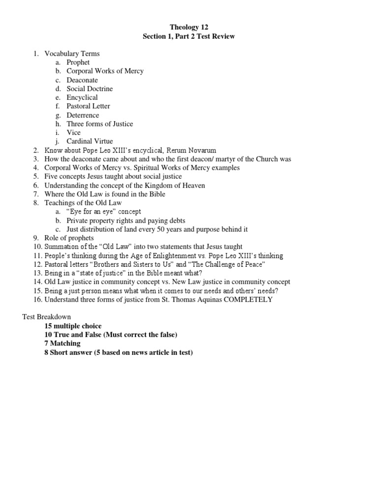 Test Section 1 Part 2 Review | PDF | Social Science