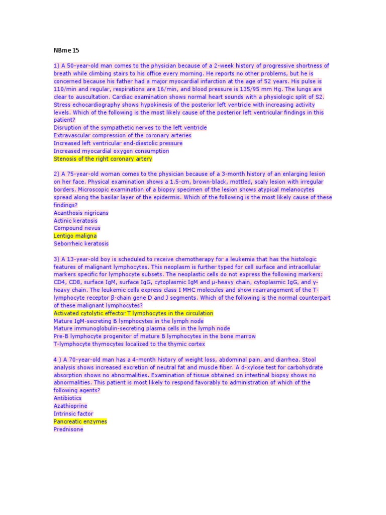 decreased glutathione nbme 15 NBME 15 Clinical Case Summaries | PDF | Hemoglobin