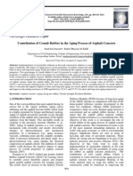 Contribution of Crumb Rubber in the Aging Process of Asphalt Concrete